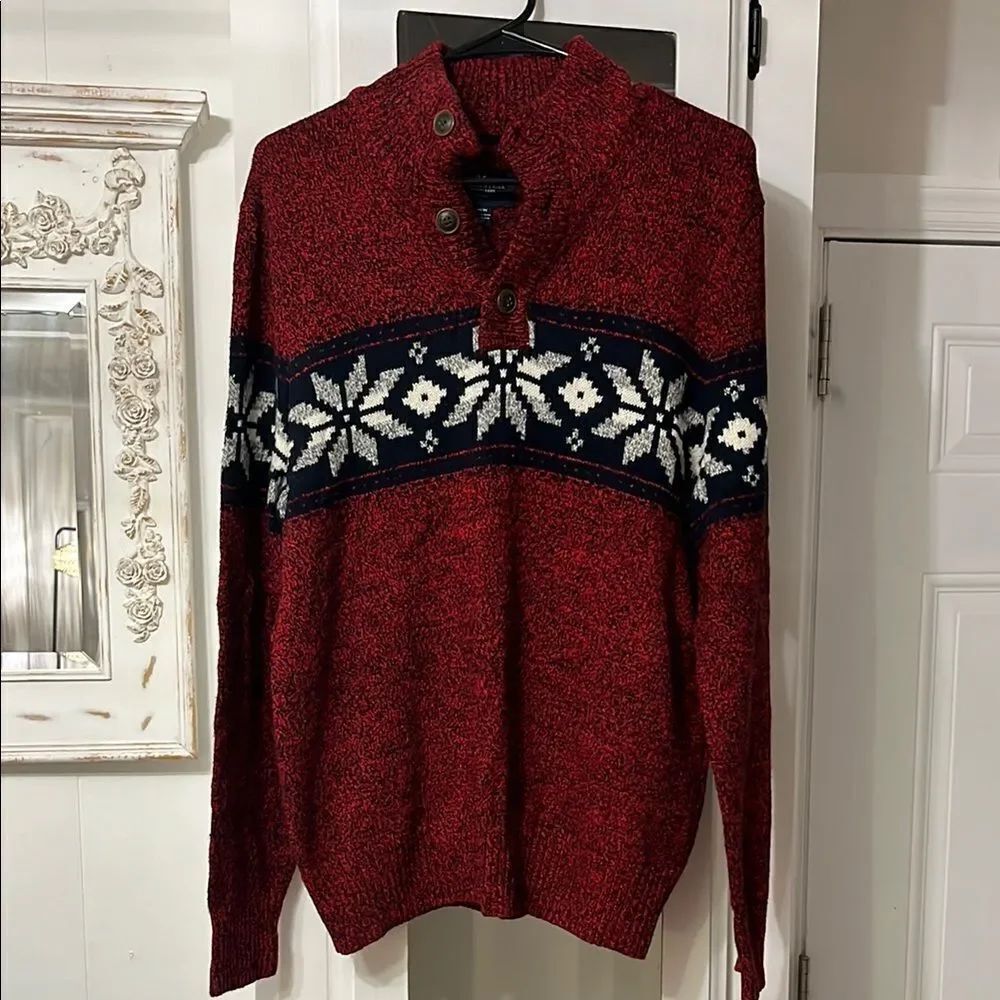 NWOT American Eagle Outfitters Mens Red Sweater Size M